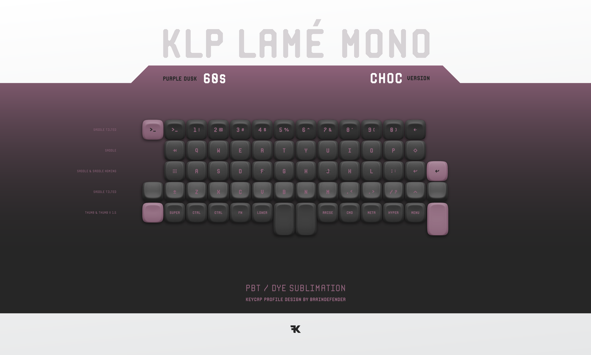 KLP Lamé Mono 60s Purple Dusk Choc
