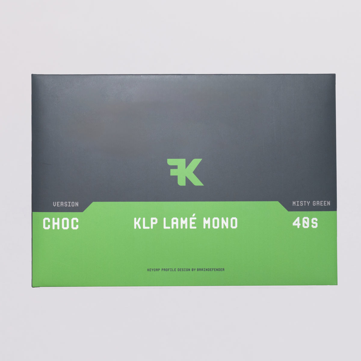 KLP Lamé Mono 40s Misty Green Choc