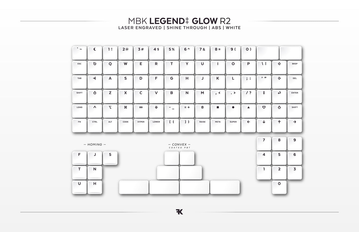 MBK Legend‡ Glow R2 White