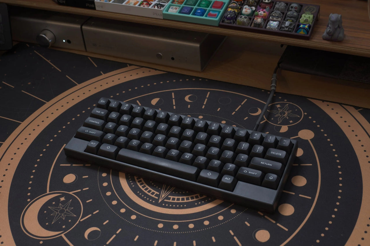 URSA keycaps in Black on an HHKB
