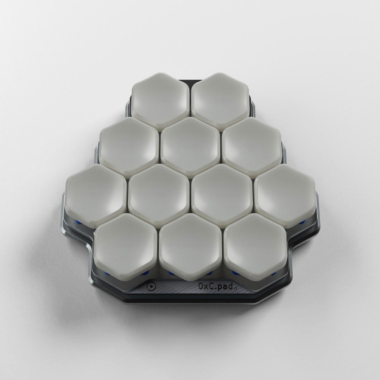 0xC.pad Hexagonal keys low profile macropad